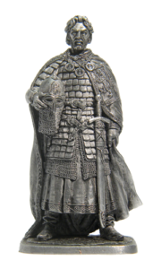 Александр Ярославович Невский. Оловянная военно-историческая миниатюра, чернение