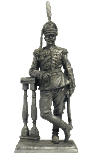 Полковник Лейб-гвардии Драгунского полка. Оловянная военно-историческая миниатюра, пьютер, чернение