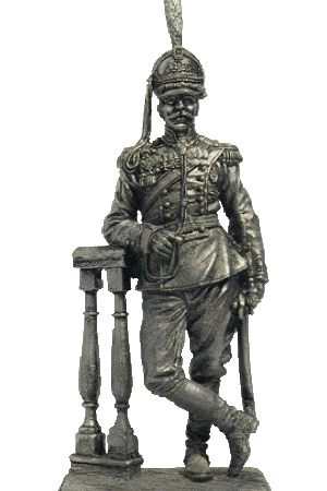 Полковник Лейб-гвардии Драгунского полка. Оловянная военно-историческая миниатюра, пьютер, чернение