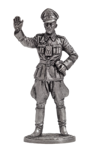 Обер-лейтенант фельджандармерии Вермахта (Германия), 1940-45гг. Оловянная военно-историческая миниатюра, пьютер, чернение