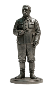 И.В. Сталин, 1939-43 гг. Оловянная военно-историческая миниатюра, пьютер, чернение