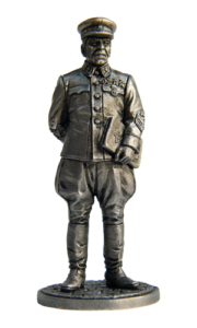 Маршал Б. М. Шапошников. Оловянная военно-историческая миниатюра, пьютер, чернение