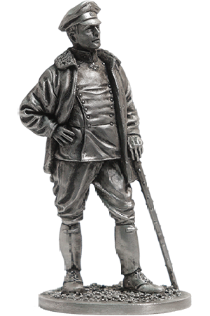 Манфред фон Рихтгофен (Красный Барон) 1914-18 гг., Оловянная военно-историческая миниатюра, пьютер, чернение