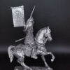 Конный самурай, 16-17 вв. Оловянная военно-историческая миниатюра, пьютер, чернение