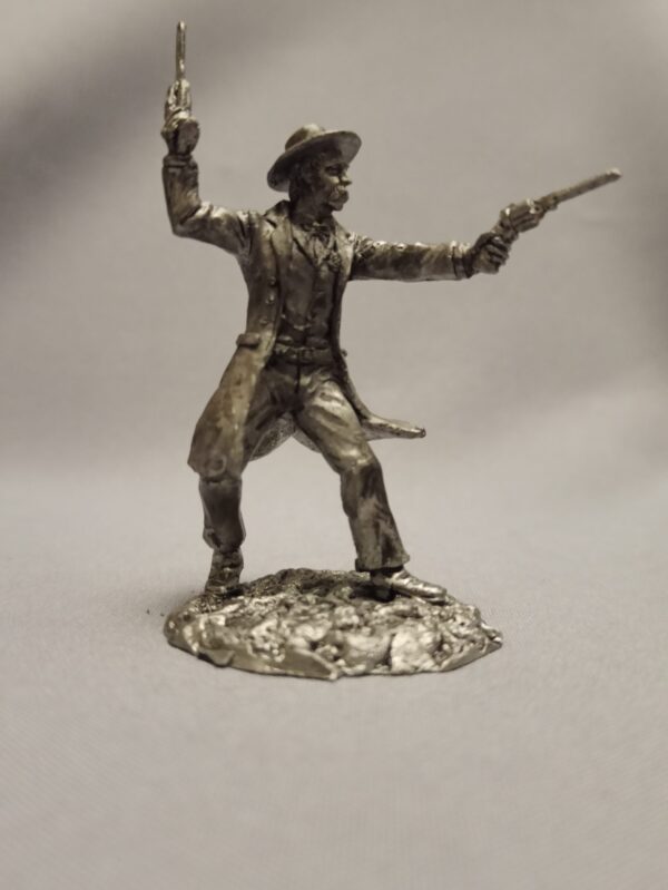 Wyatt Earp, the Western legend. Оловянная военно-историческая миниатюра, пьютер, чернение