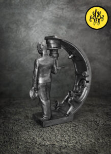 Александр Иванович Маринеско. Военно-историческая миниатюра. Оловянная фигурка, чернение