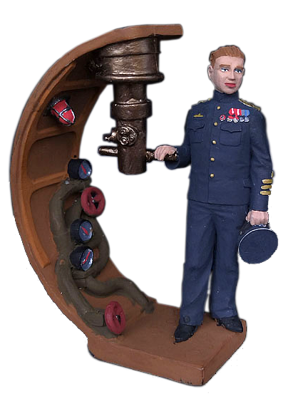 Александр Иванович Маринеско. Военно-историческая миниатюра, пьютер, акриловые краски.