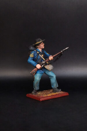 Пехотинец армии США, 1861-65гг. Оловянная военно-историческая миниатюра, пьютер, акриловые краски