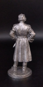 Казак 1448-го самоходно-артиллерийского полка,1944-45 гг. Оловянная военно-историческая миниатюра, пьютер, чернение