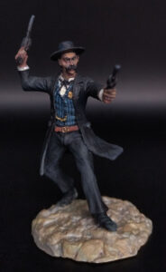 Wyatt Earp, the Western legend. Оловянная военно-историческая миниатюра, пьютер, акриловые краски
