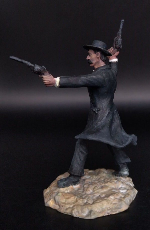 Wyatt Earp, the Western legend. Оловянная военно-историческая миниатюра, пьютер, акриловые краски