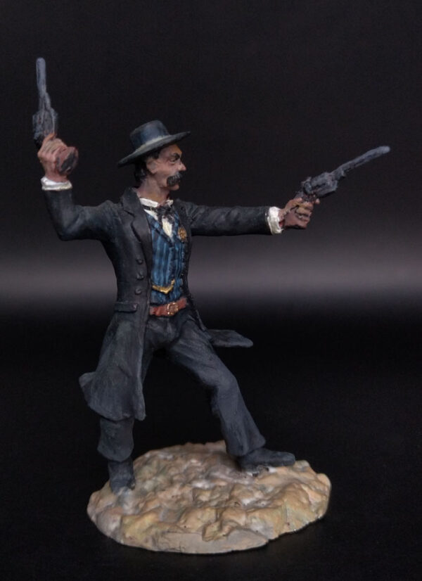 Wyatt Earp, the Western legend. Оловянная военно-историческая миниатюра, пьютер, акриловые краски