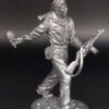 Краснофлотец с автоматом ППШ и гранатой. Оловянная военно-историческая миниатюра, пьютер, чернение