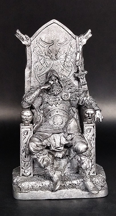 Ярл, 800 г.н.э. Оловянная военно-историческая миниатюра, пьютер, чернение