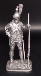 Французский драгун, 1805г. Оловянная военно-историческая миниатюра, пьютер, чернение