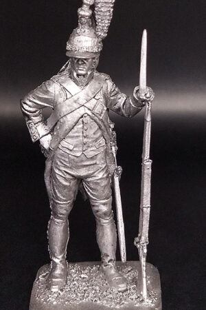 Французский драгун, 1805г. Оловянная военно-историческая миниатюра, пьютер, чернение