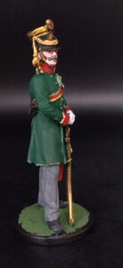 Офицер гусарского полка. Баден, 1812 г. Оловянная военно-историческая миниатюра, пьютер, акриловые краски