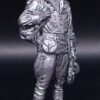 Краснофлотец, морская пехота, 1944-45 гг. Оловянная военно-историческая миниатюра, пьютер, чернение