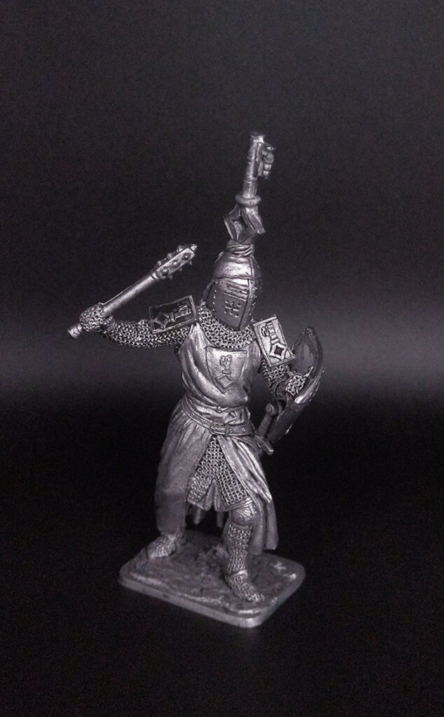 Вильгельм фон Глиерс (1267-1308), военно-историческая миниатюра, пьютер, чернение