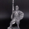 Варяжский дружинник с копьём. Русь, 10 век, военно-историческая миниатюра, пьютер, чернение