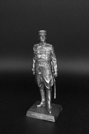 Маршал СССР Фёдор Иванович Толбухин. Историческая миниатюра, пьютер, чернение