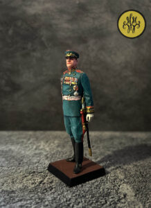 Маршал СССР Фёдор Иванович Толбухин. Военно-историческая миниатюра, полуколлекционная роспись, пьютер