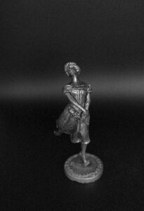 Жизель. Оловянная историческая миниатюра, пьютер, чернение