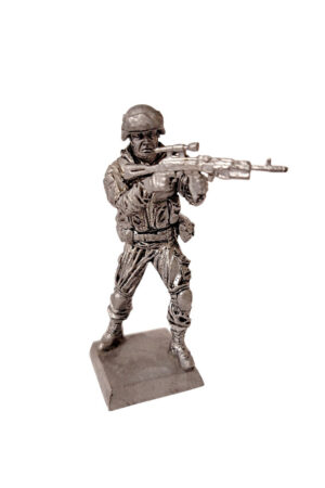 Боец Спецназа РФ, ВИМ из пьютера, литьё, пайка, чернение.