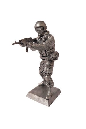 Боец Спецназа РФ, ВИМ из пьютера, литьё, пайка, чернение.