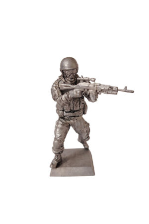 Боец Спецназа РФ, ВИМ из пьютера, литьё, пайка, чернение.