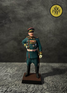 Маршал СССР Родион Яковлевич Малиновский. Военно-историческая мириатюра, полуколлекционная роспись