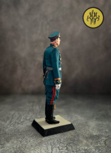Генерал армии Алексей Иннокентьевич Антонов. Военно-историческая миниатюра, пьютер, пайка, полуколлекционная роспись