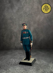 Генерал армии Алексей Иннокентьевич Антонов. Военно-историческая миниатюра, пьютер, пайка, полуколлекционная роспись