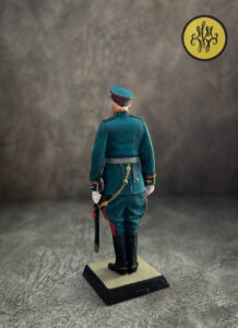 Генерал армии Алексей Иннокентьевич Антонов. Военно-историческая миниатюра, пьютер, пайка, полуколлекционная роспись