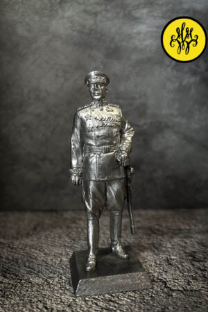 Маршал СССР Семён Константинович Тимошенко. Военно-историческая миниатюра, пьютер, чернение